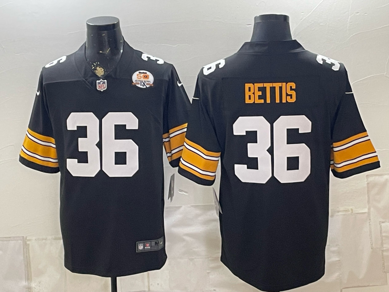 2026 Men Pittsburgh Steelers #36 Bettis Black Limited Nike NFL Jersey 0829008